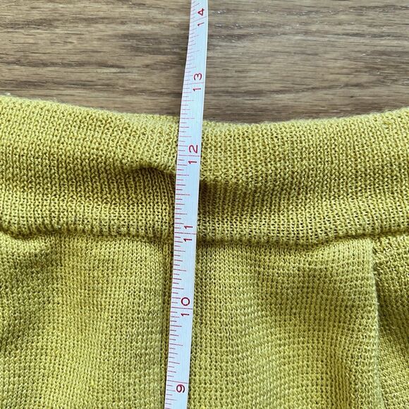 Free People Beach Freya Knit Sweater Pants Size S Yellow Balloon Jogger - Picture 8 of 11